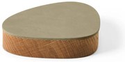 Scatola decorativa con coperchio verde/di colore naturale in legno ed eco pelle 14x12,5x3,5 cm Curve Nupo – LIND DNA