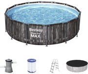 Bestway Piscina Fuori Terra Steel Pro Max Tonda Ø 427 X 107 Cm
