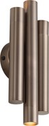Lampada da parete moderna bronzo scuro 3 luci - Pipes