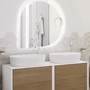 Top per lavabo Bellagio BADEN HAUS L 141 x H 1.6 x P 46 cm bianco truciolare, opaco