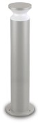 Piantana Moderna Torre Alluminio Grigio 1 Luce E27 15W Ip44