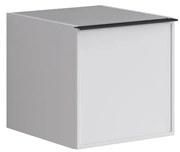 Struttura semi colonna da bagno Pixel 1 anta laccato opaco bianco L 40 x H 40 x P 45.5 cm