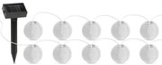 Catena LED solare 10xLED/1,2V 300mAh 3,7m IP44 bianco freddo