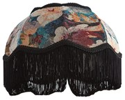 Paralume in tessuto con design floreale e interno bianco 31.5/15/14 - Heritage