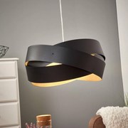Lampada a sospensione Tornado Domiluce, dimmerabile, Nero, Soggiorno / Sala da pranzo, Metallo, Moderno, Lampada a sospensione