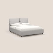 Susan letto imbottito contenitore completamente sfoderabile in microfibra smacchiabile T11 grigio chiaro
