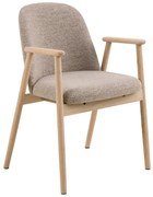 Sedia da pranzo beige Leo - Actona