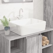 Lavandino Bianco 48x37x13 Cm İn Ceramica Rettangolare /