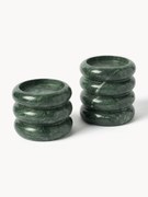 Set di 2 portacandele in marmo Orta