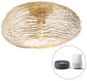 Lampada da soffitto intelligente ovale oro con WiFi G95 - Sarella