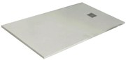 Piatto doccia in resina Strato bianco L 180 x L 70 x H 3.2 cm effetto pietra