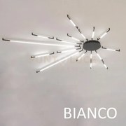 Sole 17 lt, lampada da soffitto/parete, forma sole, bianca, led 78w...