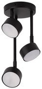 Lampadario a sospensione con supporto rigido NEMO 3xGX53/12W/230V nero