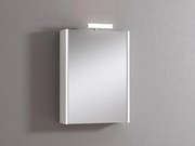 Pensile con luce Akira bianco frassinato L 51.5 x H 70 x P 15.5 cm
