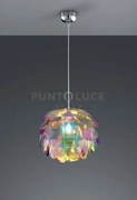 Clover sospensione pigna iridescente d. 40cm 1 luce attacco e27