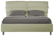 Letto contenitore da 160x200 in microfibra tč verde Nandy