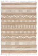 Tappeto bianco/di colore naturale in misto iuta tessuto a mano 160x230 cm Medina – Flair Rugs