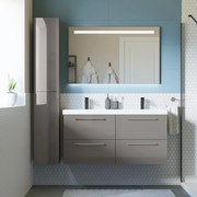 Mobile sottolavabo e lavabo Remix New grigio granito L 121 x H 57.7 x P 46 cm