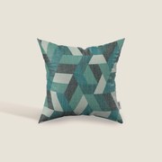 Unreal cuscini a fantasia geometriche in tessuto idrorepellente disponibile in diverse colorazioni verde acqua