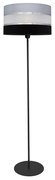 Lampada da terra HELEN 1xE27/15W/230V nero/grigio/argento