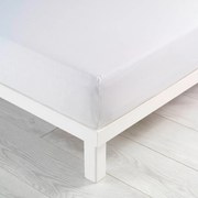 Lenzuolo elasticizzato in jersey bianco 90x190 cm Jersy - douceur d'intérieur