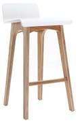 Sgabello / Sedia da bar scandinavo 65cm bianco gambe in legno BALTIK