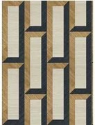Arte International Carta da parati Biseau - Bronze Black