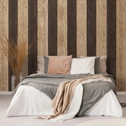 Carta da parati – Imitazione legno bicolore