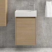 Kamalu - mobiletto bagno 45 cm sospeso con anta chiusura soft close mn-45b