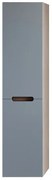 Pensile bagno sospeso rovere fumo e blu pastello H 140 ante soft-close Iris