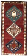 Shiraz Tappeto persiano 90x170 Rosso (Iran) Annodato A Mano