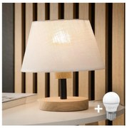 Brilagi - LED Lampada da tavolo ANTHONY 1xE14/40W/230V quercia/bianco