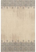 Tappeto in lana beige 160x240 cm Decori - Agnella