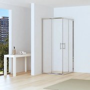 Kamalu - Box doccia 80x80 angolare altezza ridotta 170cm | CHIARA EDGE-R