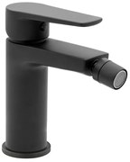 Miscelatore bidet nero opaco in ottone con piletta inclusa Erika