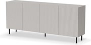 Comò Paxos KM-2 in colorazione cashmere – nero – 200x40x84 cm