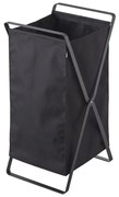 Cestino pieghevole nero per la lavanderia Tower - YAMAZAKI