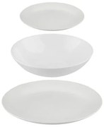 Servizio di Piatti Secret de Gourmet Bianco Ceramica 18 Pezzi