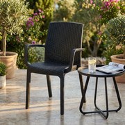 ALMA - poltrona da giardino impilabile in wicker stampato