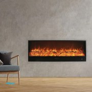 Sined Caminetto Elettrico "Amiata" Da 180 Cm C/Potenza 1500W Nero