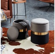 Eglo 424021 - SET 2x Sgabello MASHIKE diametro 31,5/36 cm grigio/nero/oro