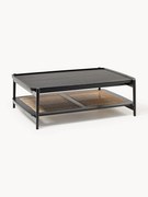 Tavolino da salotto in legno con spazio storage e intreccio viennese Libby