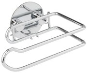WENKO 18774100 - Porta rotolo per carta igienica TURBO-LOC ROTONDO IN ACCIAIO 14x9 cm cromato