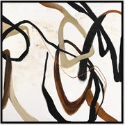 Quadro su tela incorniciato dipinto a mano Once Again