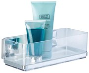 WENKO 22692100-Mensola VACUUM-LOC QUADRO ED 25,5x14 cm argento/trasparente