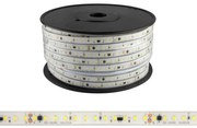 Strisce LED 220V 16W/m 120lm/W chip Lumileds Dimmerabile tagl. 10cm – 50m Colore Bianco Caldo 2.700K