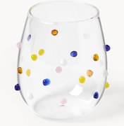 Set di 4 bicchieri in vetro soffiato Perli