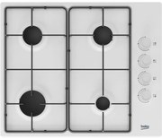 Beko - higg 64123 sw. Colore del prodotto: Bianco, Posizionamento dell'apparecchio: Da incasso, Dimensione della larghezza del piano cottura: 60 cm.