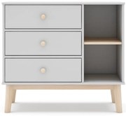 Cassettiera bassa bianca per bambini 90x81 cm Esteban - Marckeric