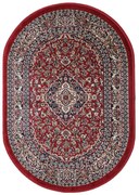 Tappeto ovale classico Oriental Rosso 5525